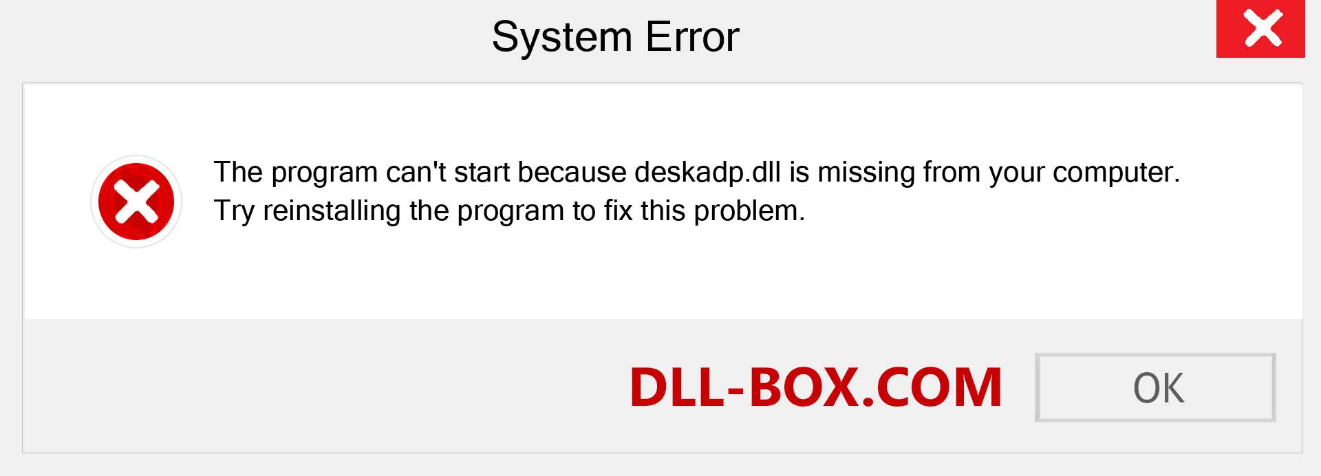  deskadp.dll file is missing?. Download for Windows 7, 8, 10 - Fix  deskadp dll Missing Error on Windows, photos, images